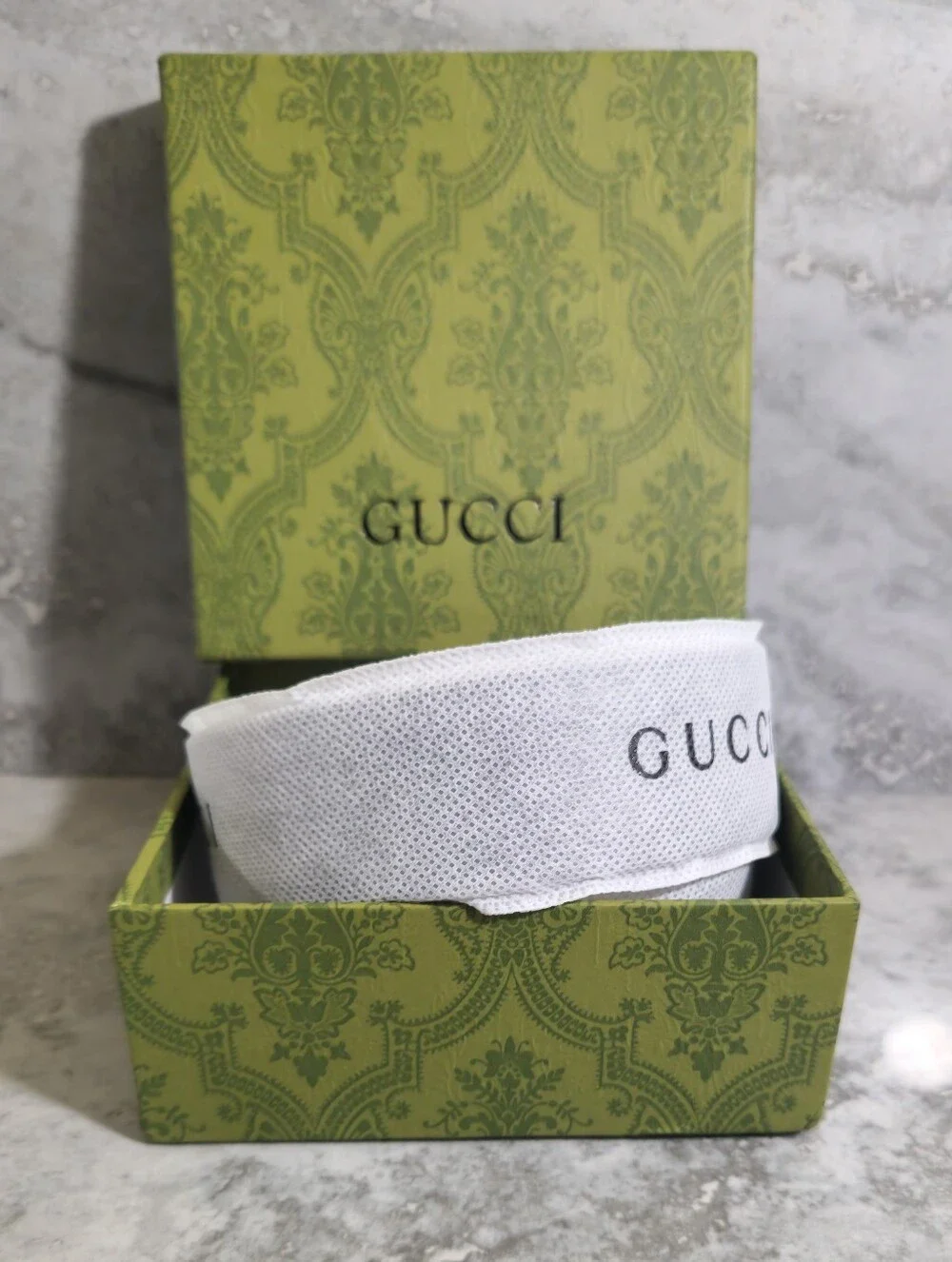 Gucci Black Interlocking GG Signature Leather Belt✨️